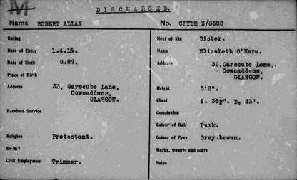 Royal Naval Reserve WW1 Medal Trio Cameronians Scottish Rifles WW2 from Glasgow