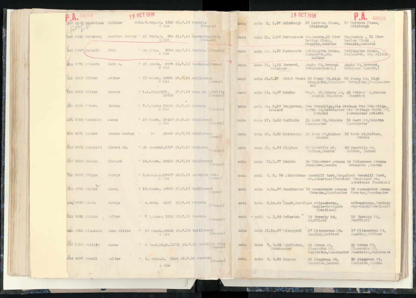 Seaforth Highlanders - POW Prisoner of War Delville Wood Somme 1916 - WW1 Medal Pair - Pendleton