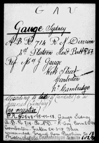 Hood Bn Royal Naval Division POW 1918 Medal Pair WW1 Comberton, Cambridgeshire