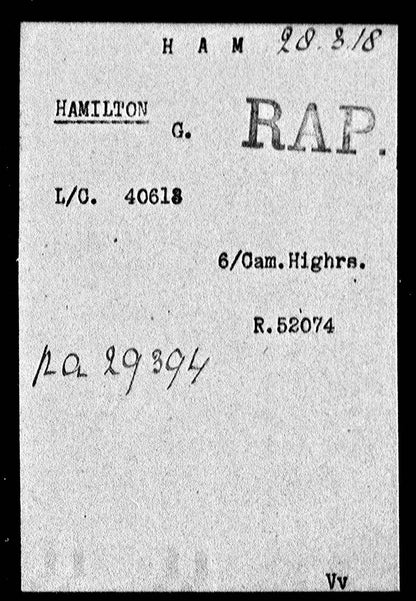 4th & 6th Cameron Highlanders POW 1918 WW1 Medal Pair Glasgow MIA Presumed Dead