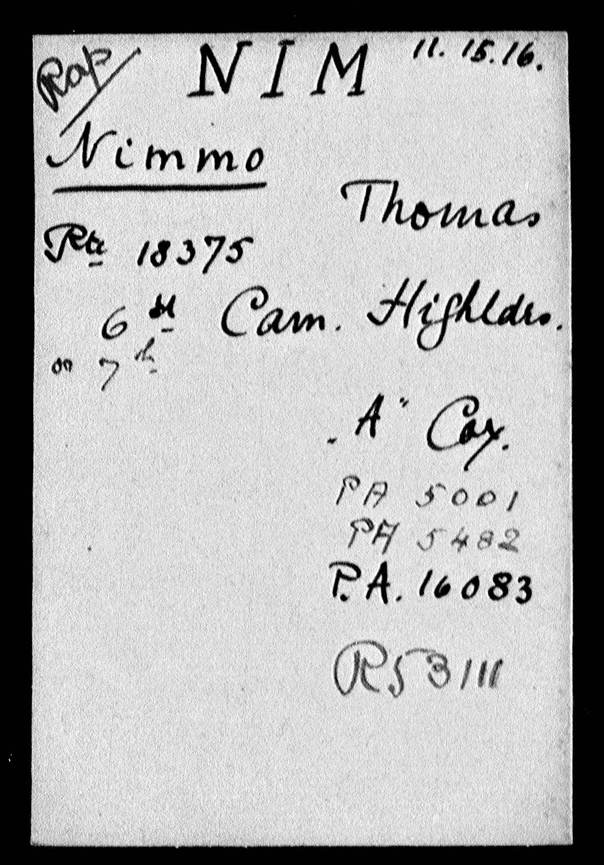 6th Cameron Highlanders POW 1916 British WW1 Medal Trio L/Cpl. Nimmo Edinburgh