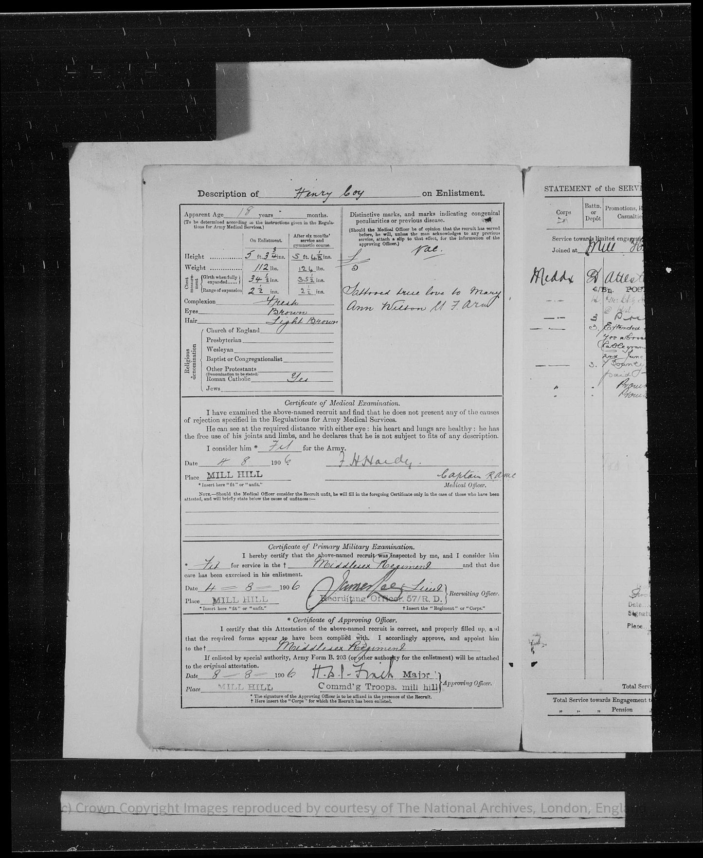 3rd Middlesex Regiment WW1 Medal Trio served Singapore India Salonika France