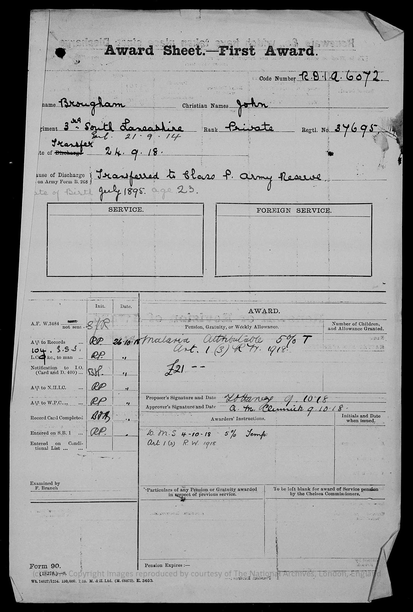 15th Durham Light Infantry - Wounded in Action - WW1 Medal Trio - South Lancashire Regt - Rowlands Gill