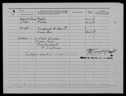 15th Durham Light Infantry - Wounded in Action - WW1 Medal Trio - South Lancashire Regt - Rowlands Gill