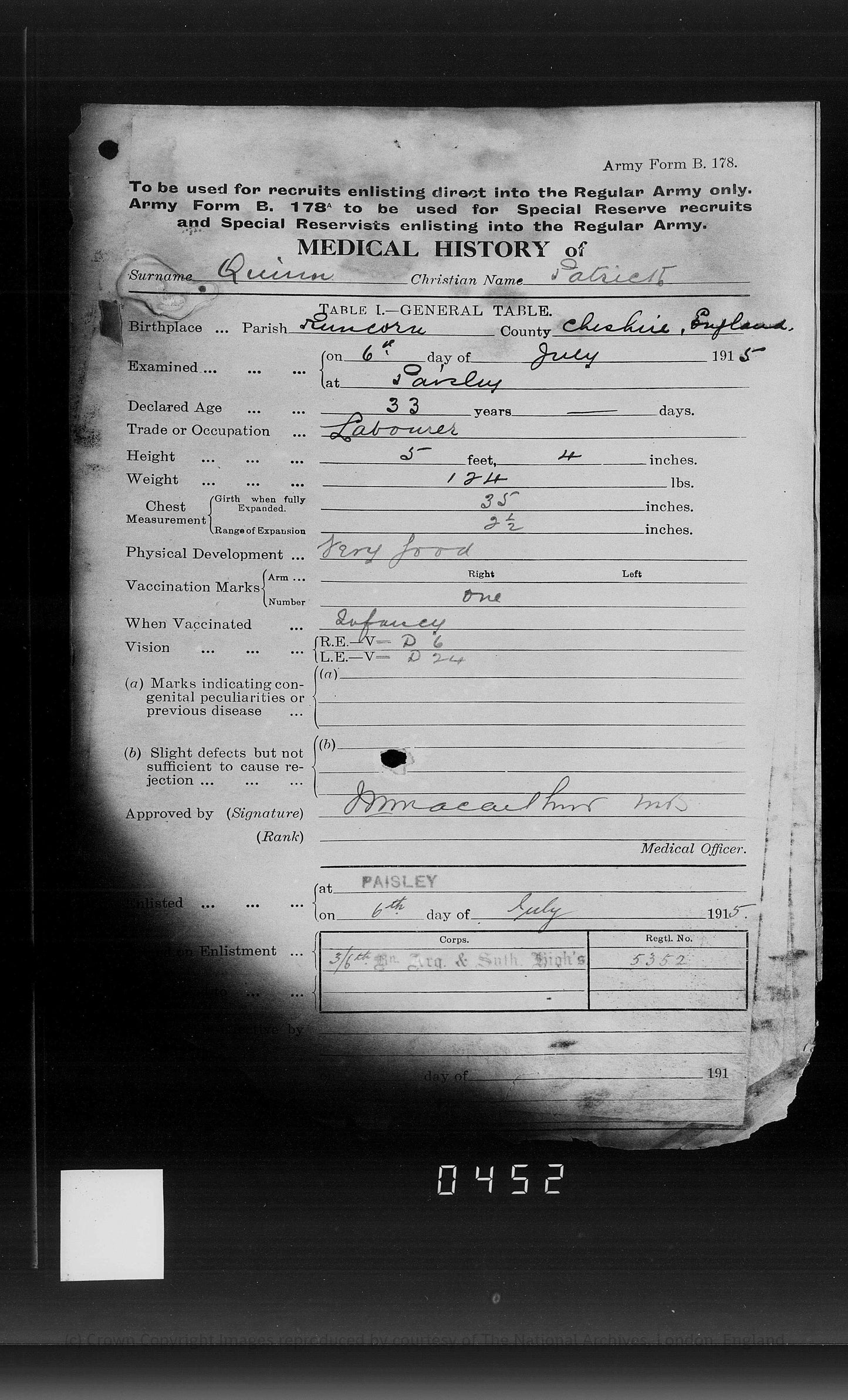 Argyll & Sutherland Highlanders - Killed in Action Somme 1916 Capture of Morval - WW1 Medal Pair - From Paisley