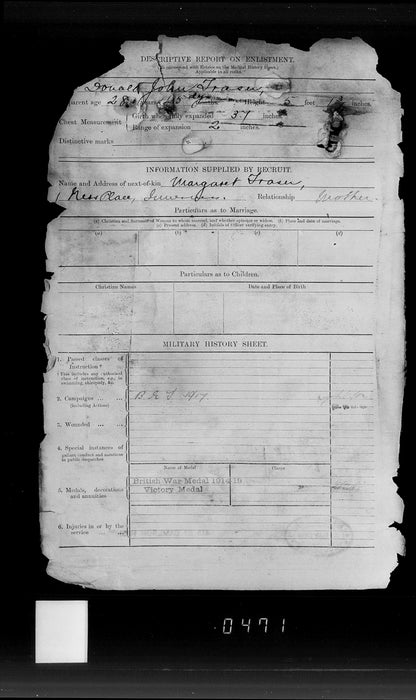 6th Cameron Highlanders POW Ypres 1917 WW1 Victory Medal Inverness Letters Home
