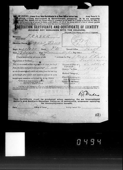 6th Cameron Highlanders POW Ypres 1917 WW1 Victory Medal Inverness Letters Home