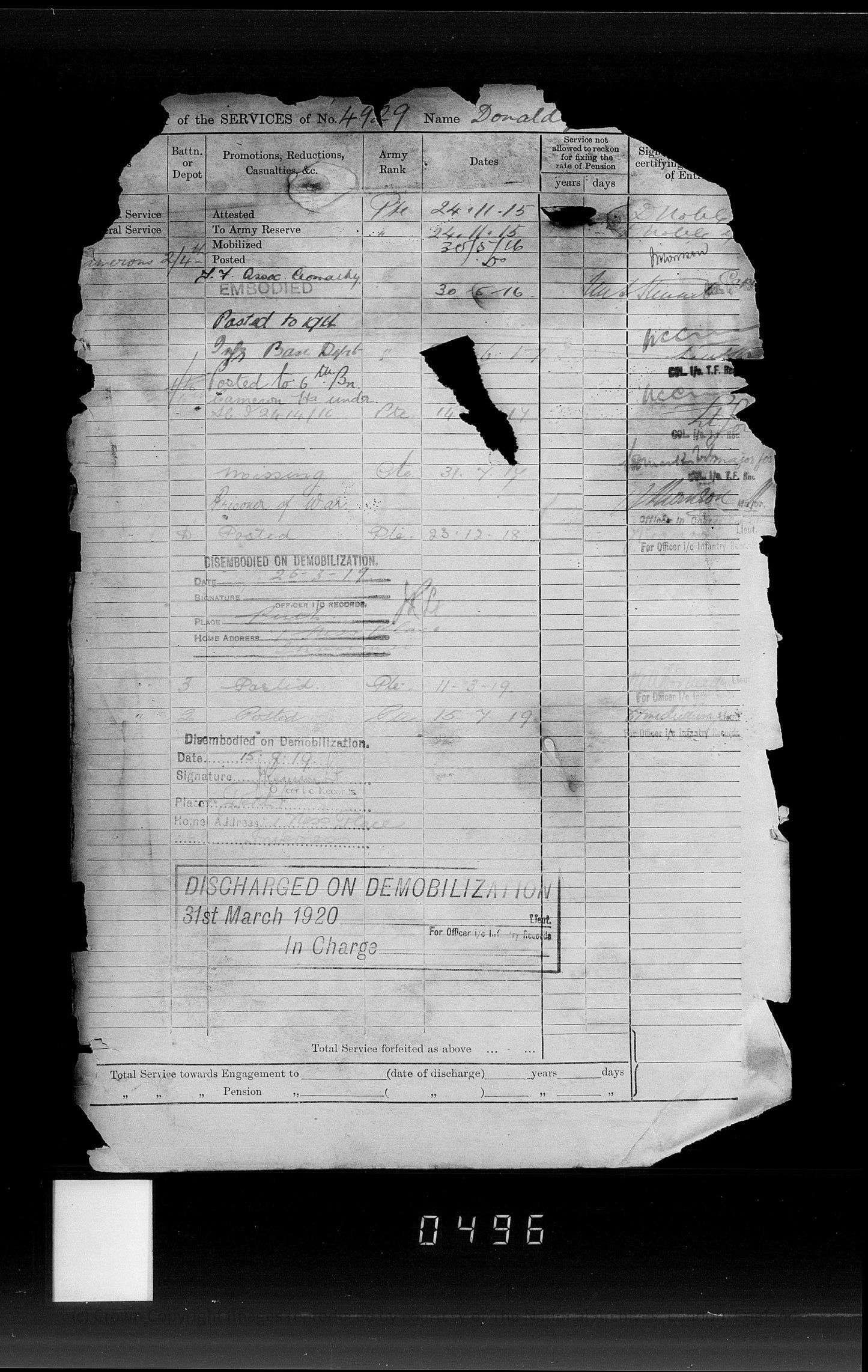 6th Cameron Highlanders POW Ypres 1917 WW1 Victory Medal Inverness Letters Home