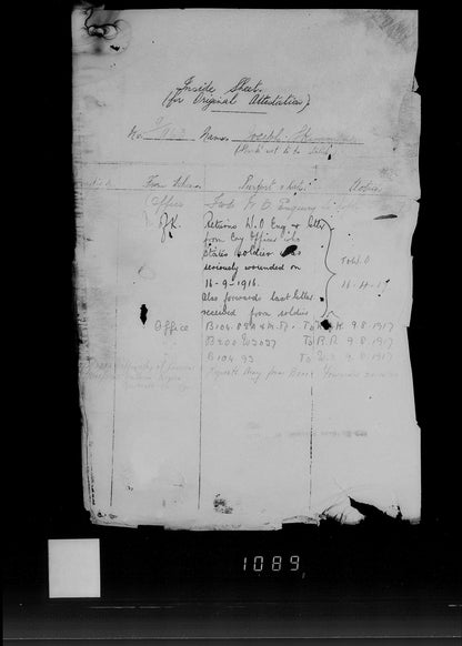 19th Bantams 20th Wearside Durham Light Infantry - Killed in Action Somme 1916 - Memorial Plaque