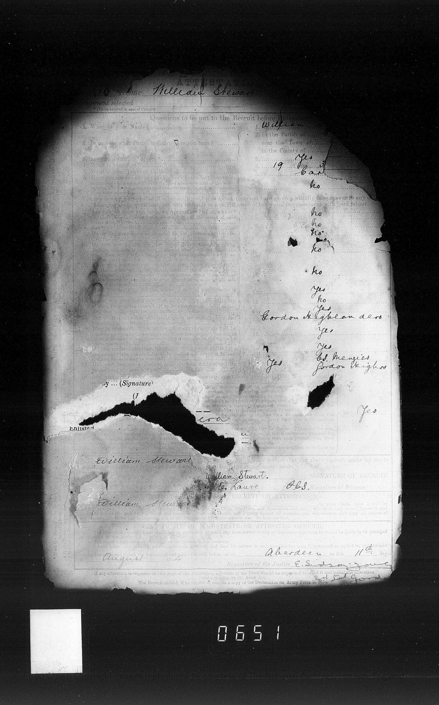 Gordon Highlanders - Killed in Action Battle of Loos Sept 1915 - WW1 Medal Trio - From Cullen, Banffshire