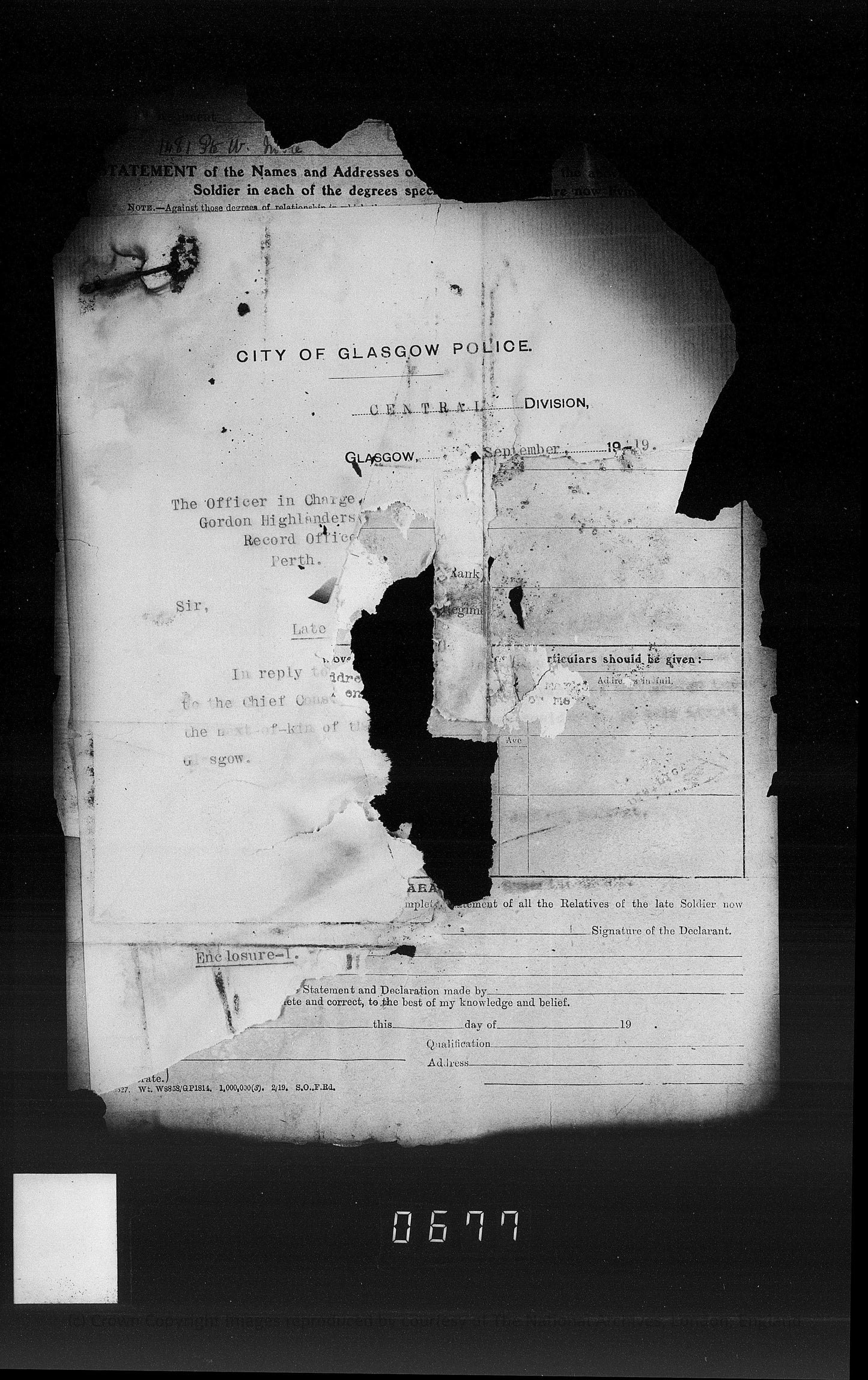 Gordon Highlanders - Killed in Action Battle of Loos Sept 1915 - WW1 Medal Trio - From Cullen, Banffshire