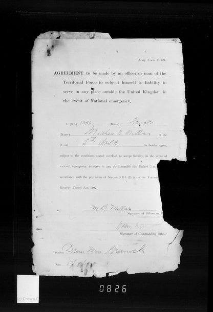 5th Bn. Argyll & Sutherland Highlanders – Killed in Action Palestine 1917 – WW1 Medal Trio & ID Bracelet – From Greenock