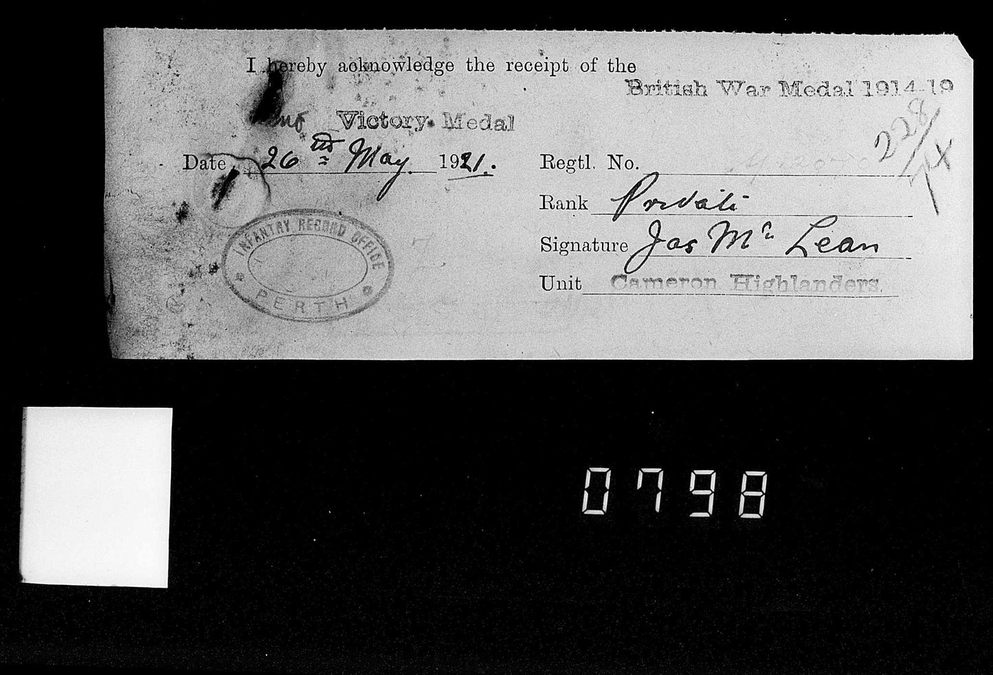 Cameron Highlanders PIPER WW1 Medal Trio 1914 Christmas Tin from Girvan, Ayr