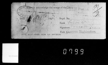 Cameron Highlanders PIPER WW1 Medal Trio 1914 Christmas Tin from Girvan, Ayr