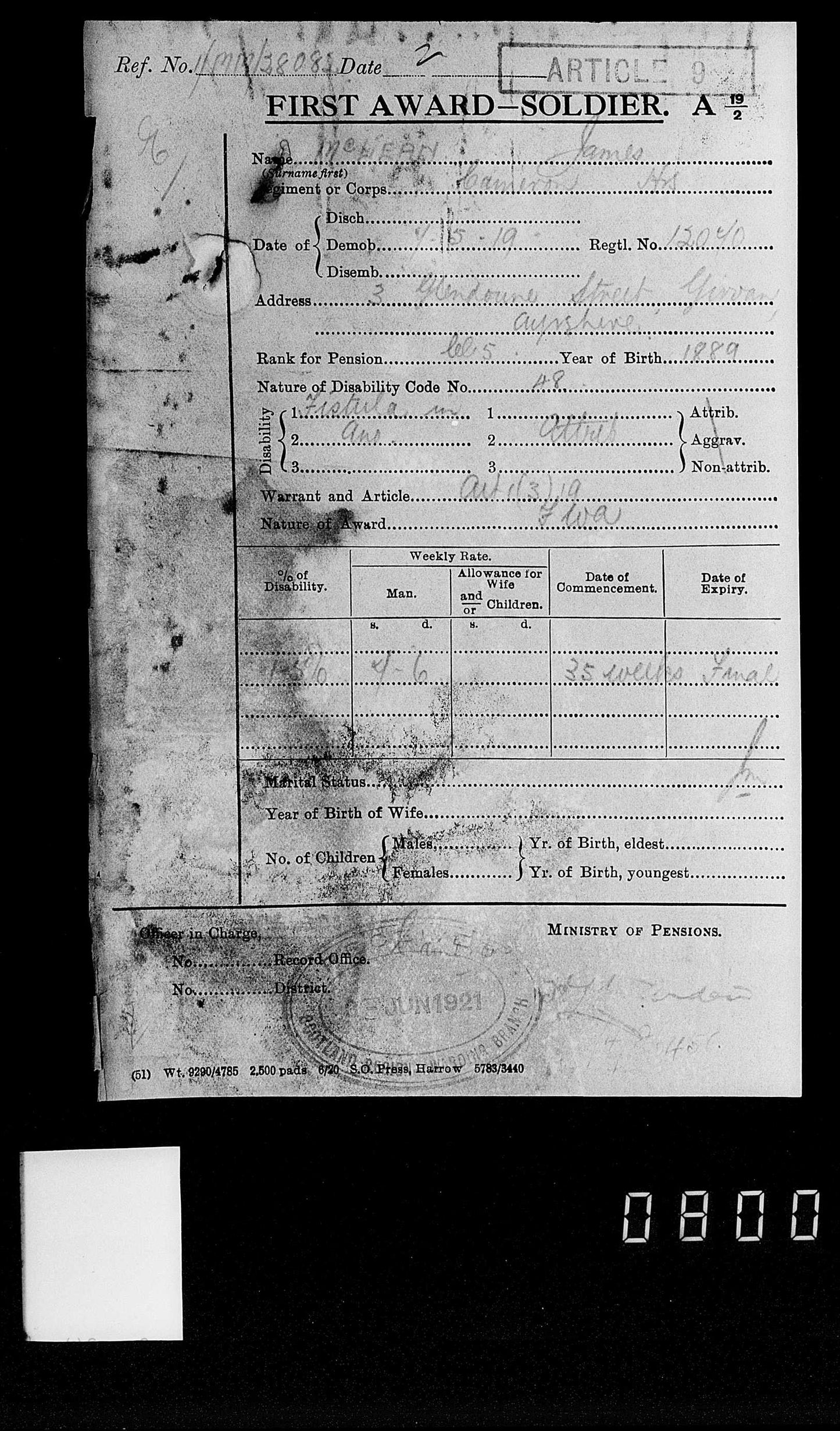 Cameron Highlanders PIPER WW1 Medal Trio 1914 Christmas Tin from Girvan, Ayr