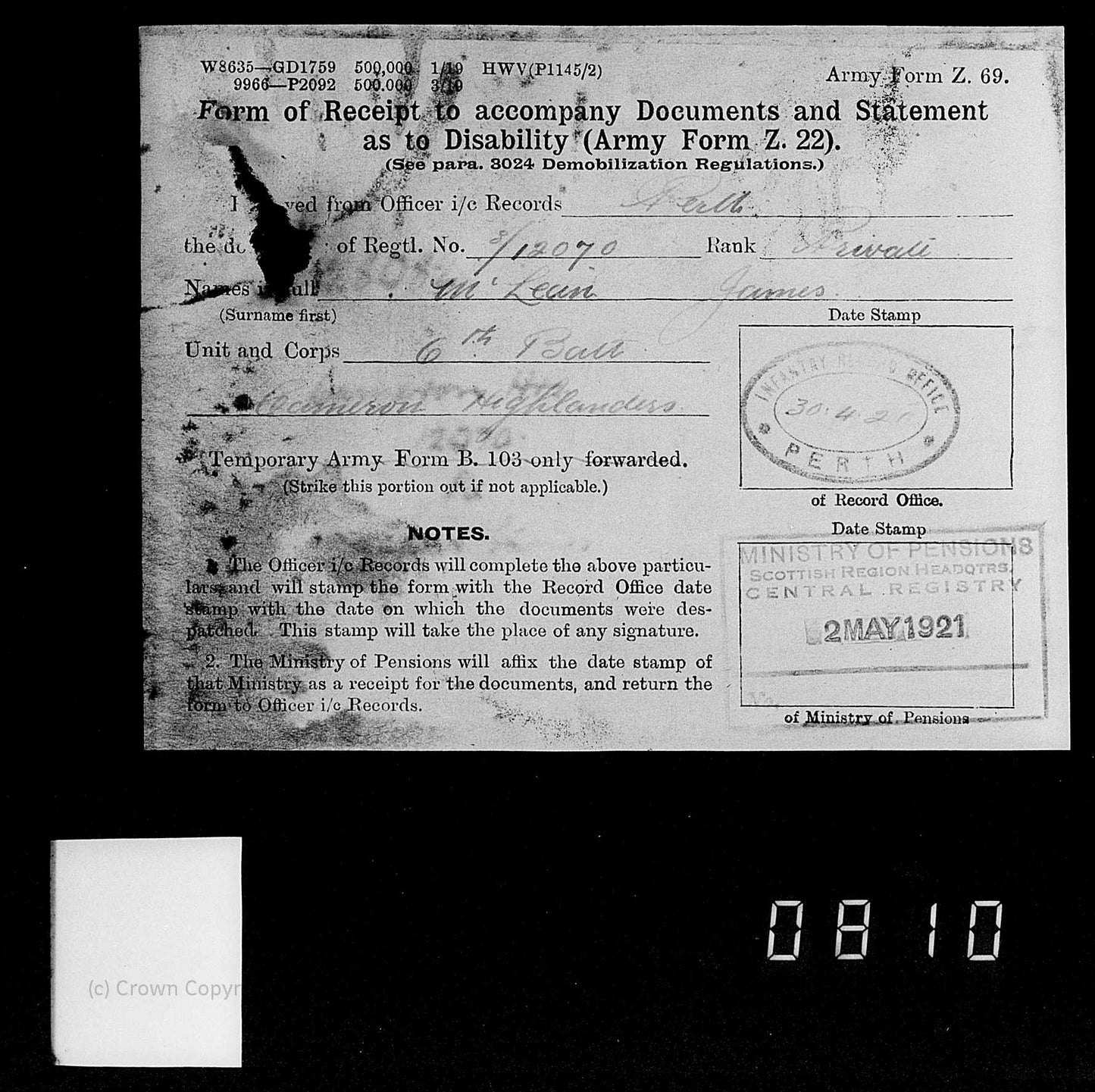 Cameron Highlanders PIPER WW1 Medal Trio 1914 Christmas Tin from Girvan, Ayr