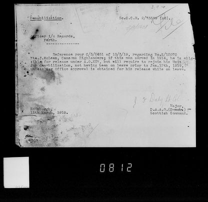 Cameron Highlanders PIPER WW1 Medal Trio 1914 Christmas Tin from Girvan, Ayr