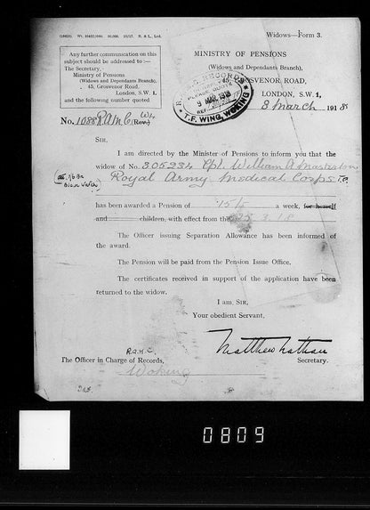 3rd Highland Field Ambulance RAMC attd 6th Black Watch KIA Ypres 1917 WW1 Medals