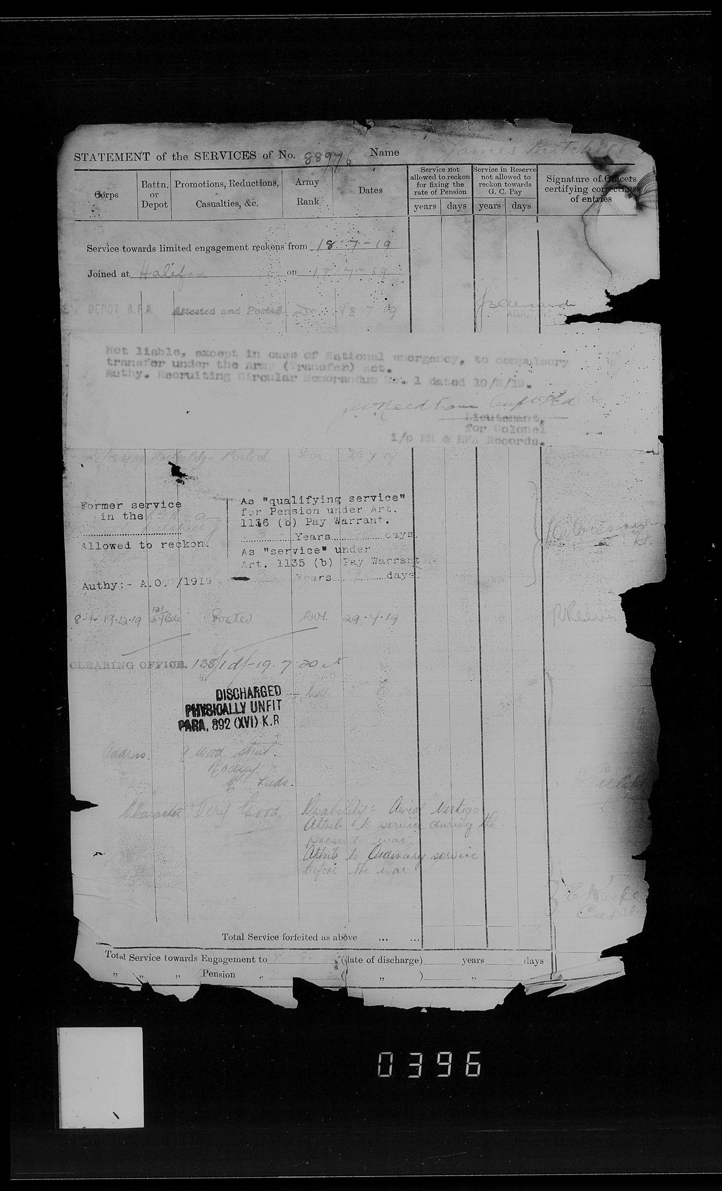 Royal Field Artillery - WW1 Medals - Rodley Leeds - Late West Riding Regiment - Victory Medal Returned