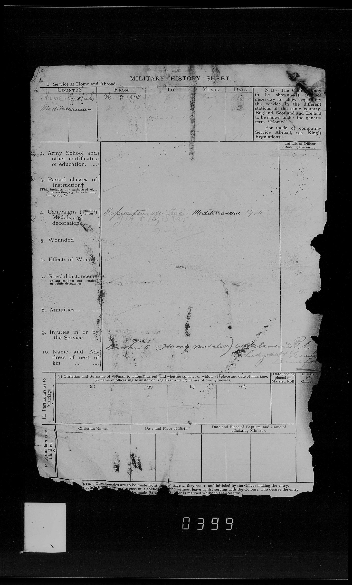 Royal Field Artillery - WW1 Medals - Rodley Leeds - Late West Riding Regiment - Victory Medal Returned