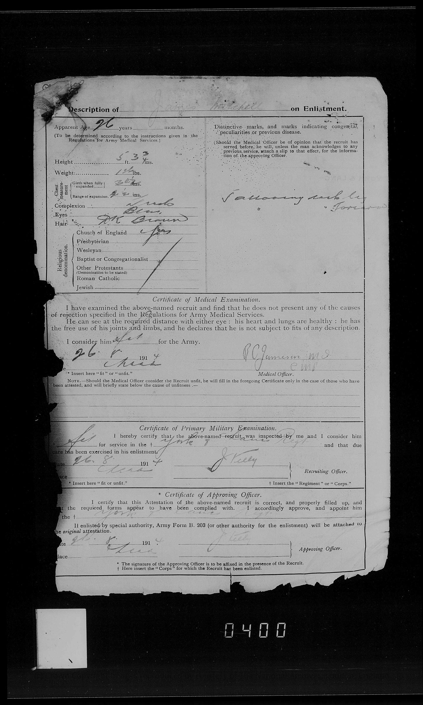 Royal Field Artillery - WW1 Medals - Rodley Leeds - Late West Riding Regiment - Victory Medal Returned