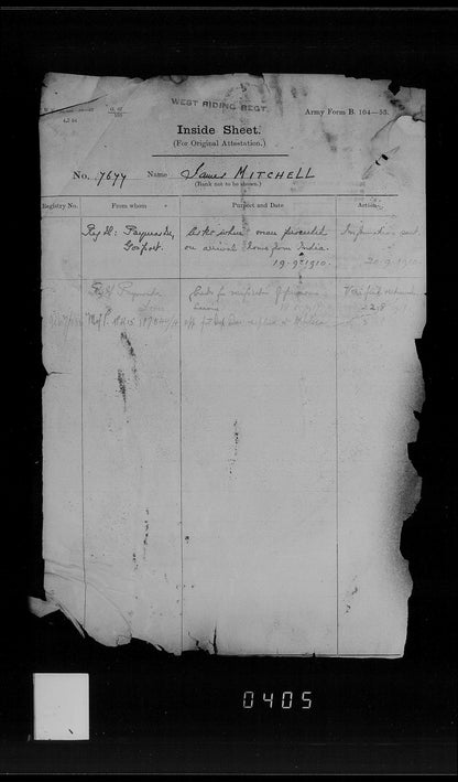 Royal Field Artillery - WW1 Medals - Rodley Leeds - Late West Riding Regiment - Victory Medal Returned