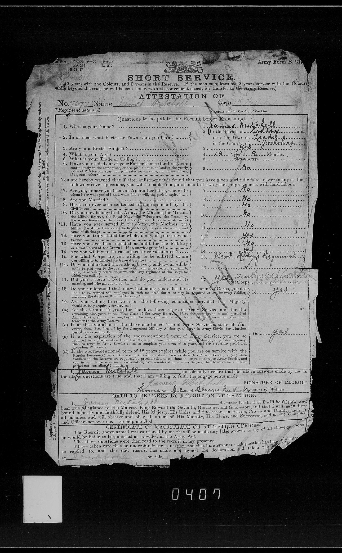 Royal Field Artillery - WW1 Medals - Rodley Leeds - Late West Riding Regiment - Victory Medal Returned