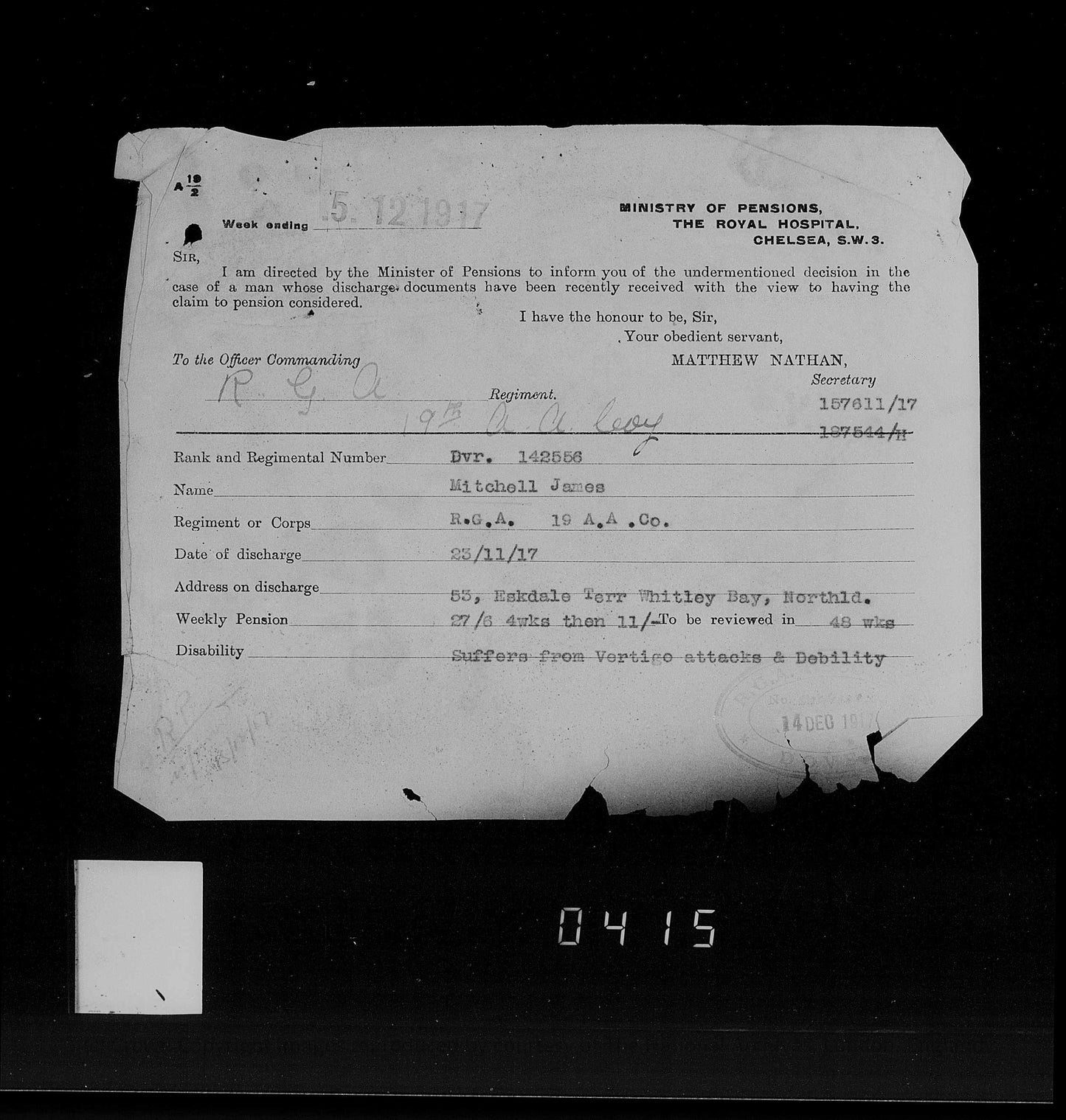 Royal Field Artillery - WW1 Medals - Rodley Leeds - Late West Riding Regiment - Victory Medal Returned