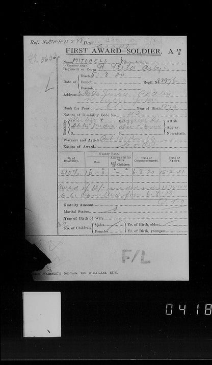 Royal Field Artillery - WW1 Medals - Rodley Leeds - Late West Riding Regiment - Victory Medal Returned