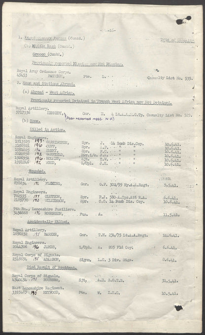 Royal Artillery (London Welsh) WIA Air Raid Orkney 1941 LSGC Medal REME WW2