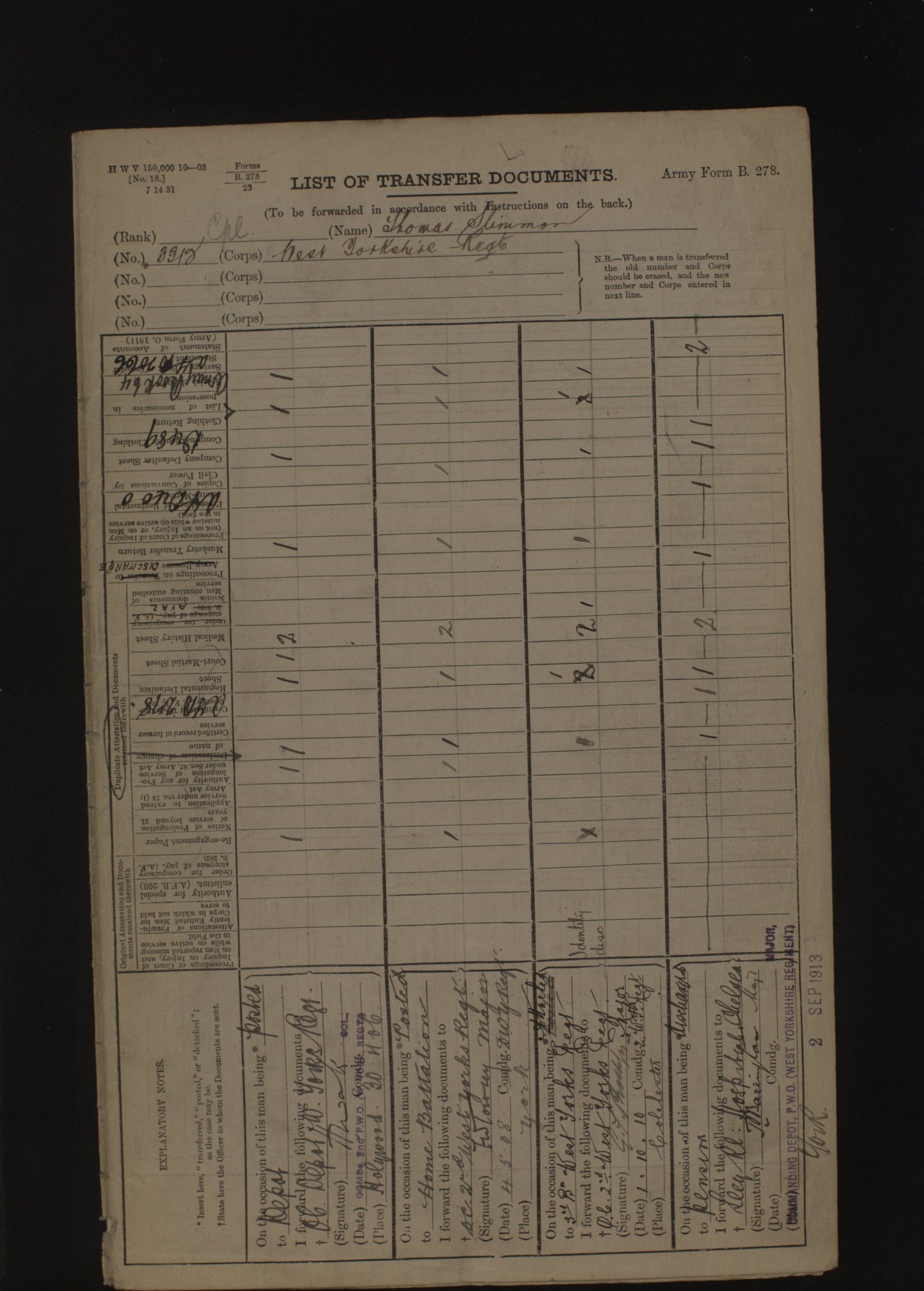 9th West Yorkshire Regiment - Company Sergeant-Major Killed in Action Gallipoli 1915 - Memorial Plaque