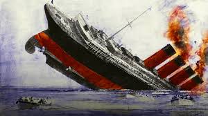 Lusitania Casualty Died 7th May 1915 WW1 Mercantile Marine Medal Fireman French from Liverpool