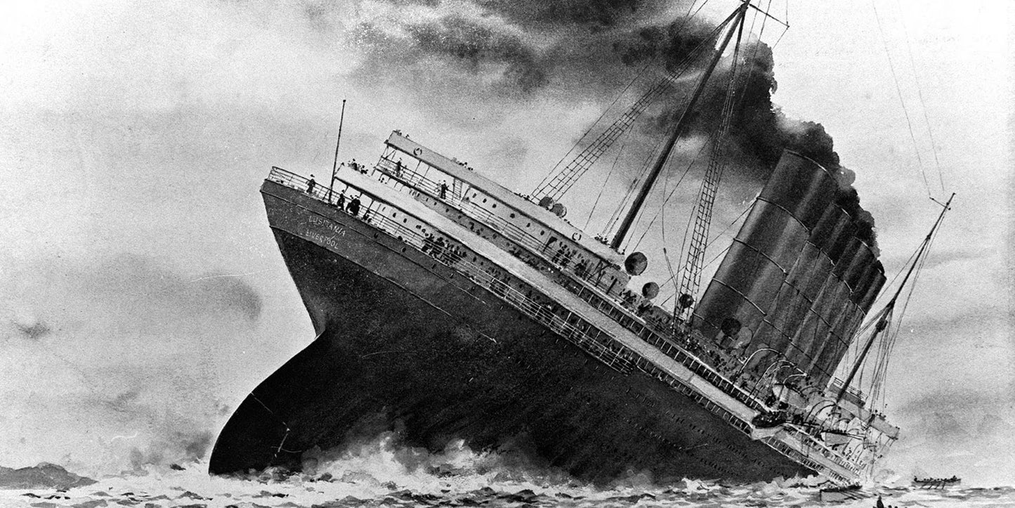 Lusitania Casualty Died 7th May 1915 WW1 Mercantile Marine Medal Fireman French from Liverpool
