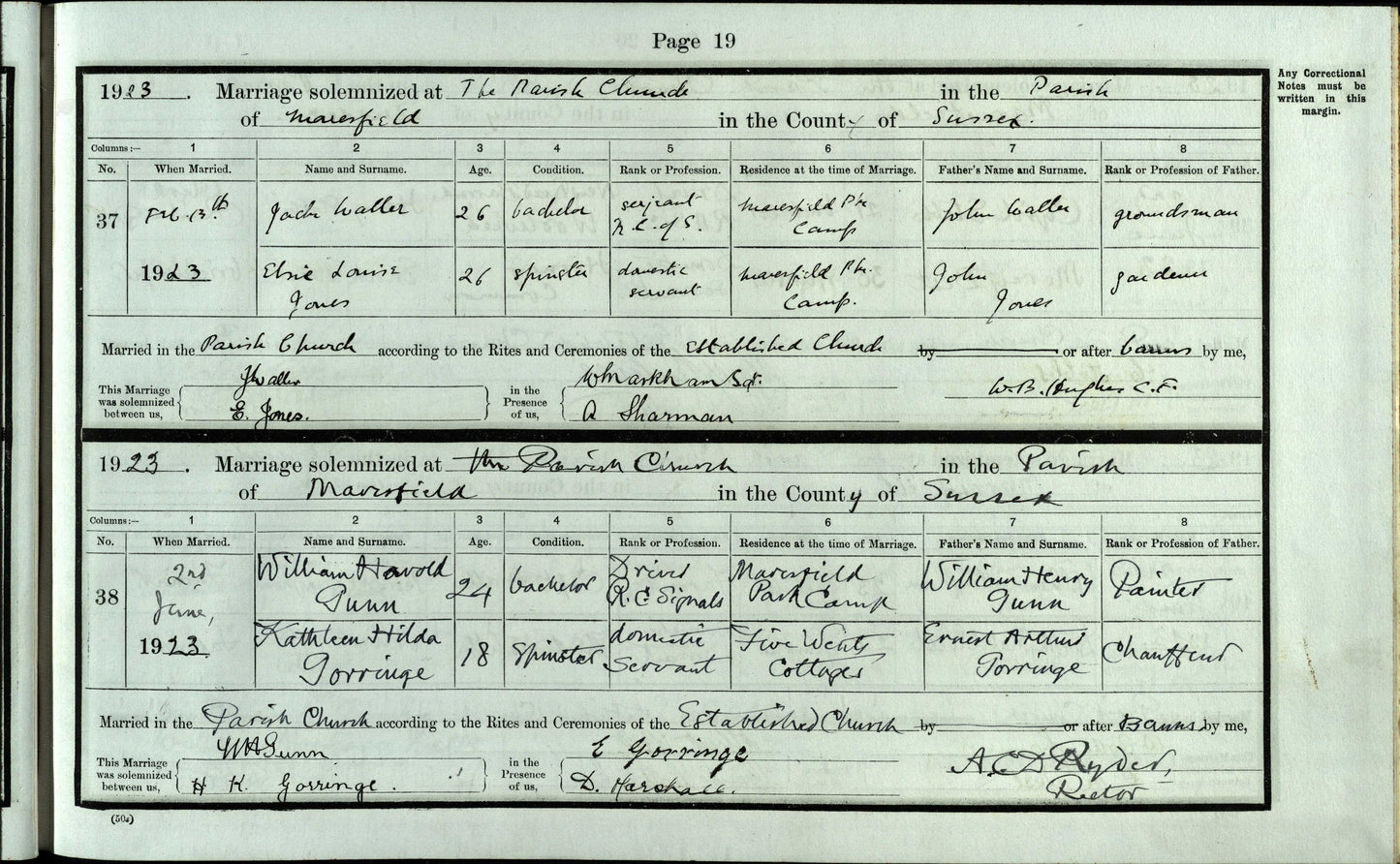 Royal Corps of Signals Long Service & Good Conduct Medal WW2 Service Fulham
