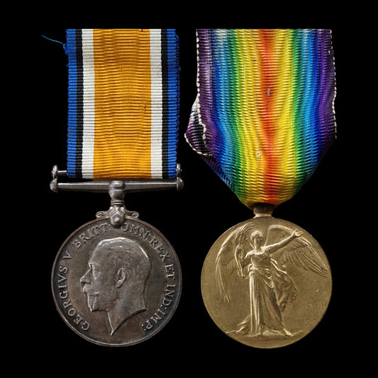 Devonshire Regiment Liverpool Regt. WIA GSW Knee from Everton WW1 Medal Pair