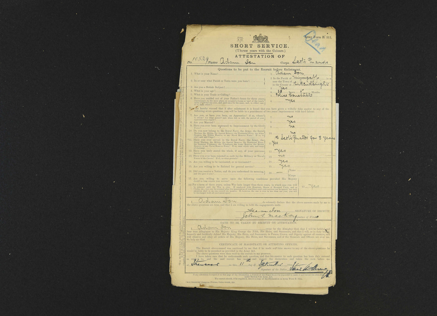 Scots Guards PIPER Killed in Action 1917 Police Constable Stranraer WW1 Medals